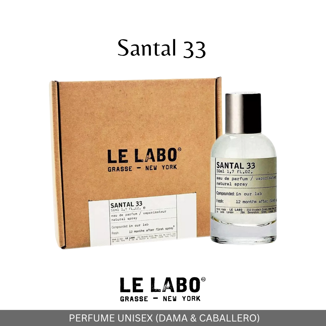 Santal 33 Le Labo (Unisex) + Perfumero Gratis🎁